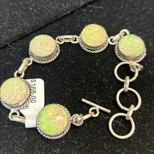 439119 Silver Opal Canachon Bracelet 23g